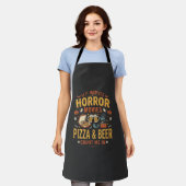 Horror Films Pizza Bier Halloween Design_1 Schort (Gedragen)
