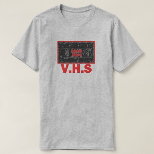 Horror-films - V.H.S Red T-shirt (Design voorkant)