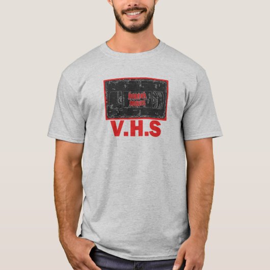 Horror-films - V.H.S Red T-shirt (Voorkant)