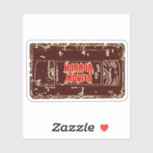 Horror films VHS Black Yellow