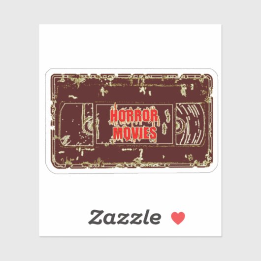 Horror films VHS Black Yellow Sticker (Vel)