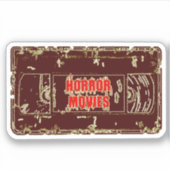 Horror films VHS Black Yellow Sticker (Voorkant)
