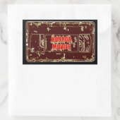 Horror-films VHS-Red/Red Rechthoekige Sticker (Tas)