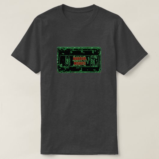 Horror films - Video Cassette Neon Green T-shirt (Design voorkant)