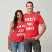 Horror Filmverslaafde grappig T-shirt (Unisex)