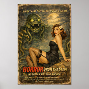 Horror From the Deep Oude Kreaturefilm Poster