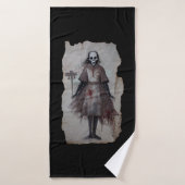 Horror Geschenk Zombie Goth Gothic Vodoo Puppe Badhanddoek (Badhanddoek)