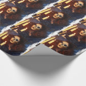 Horror Girl Candle Freak Creepy Horror Cadeaupapier (Hoek)