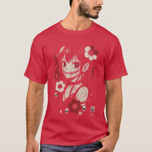 Horror Goth Anime Waifu Kawaii Manga Meisje Creepy T-shirt