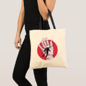 Horror Gothic Hand Bijten Bloem Monster Macab Art Tote Bag (Voorkant (product))