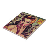  Horror Gothic Meisje Tegeltje (Zijkant)