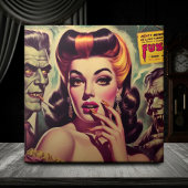  Horror Gothic Meisje Tegeltje