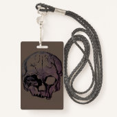 Horror Gothic Skull Halloween Costume Party VIP Badge (Achterkant met draagriem)