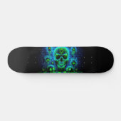 Horror Graffiti Fluorescerende schedels Persoonlijk Skateboard (Horizontaal)