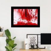 Horror Griezelen Bloederig Halloween Poster (Thuiskantoor)