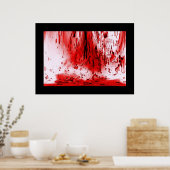 Horror Griezelen Bloederig Halloween Poster (Keuken)