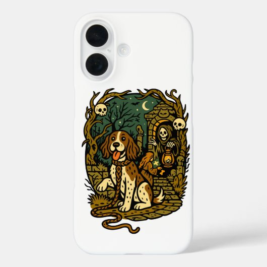 Horror Griezelen Skeleton Honden Esthetiek Case-Mate iPhone Case (Achterkant)