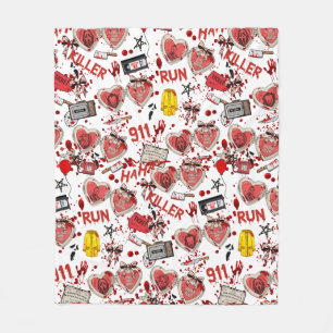 Horror Griezelfilms Bloed Vliesdeken Fleece Deken