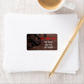 Horror Halloween Costume Party Dark Wood Address Etiket (Insitu)