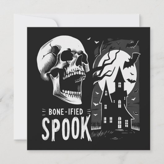 Horror Halloween Feestdagenkaart (Voorkant)