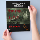 Horror Halloween Party Event Announement Flyer (Hand)