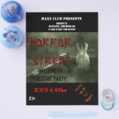 Horror Halloween Party Event Announement Flyer (Enkel)