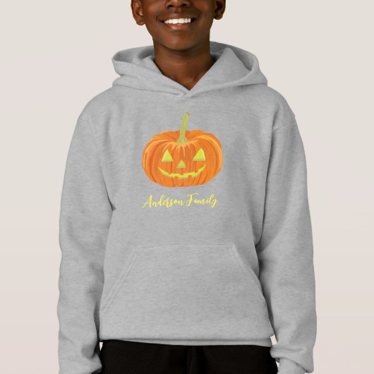 Horror Halloween Pumpkin Familienaam (Voorkant)