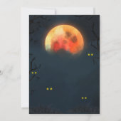 Horror Halloween Scary Movie Night Party Kaart (Achterkant)