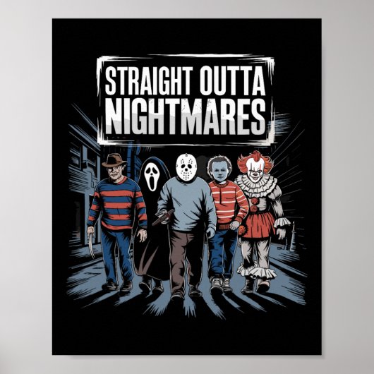  Horror Halloween Scary Straight Outta Scar Poster (Voorkant)