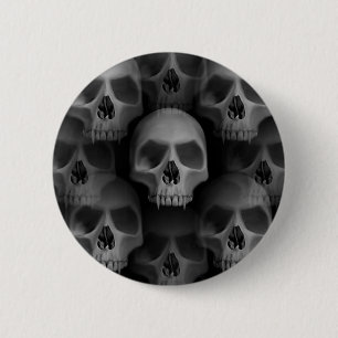 Horror Halloween schedels Ronde Button 5,7 Cm