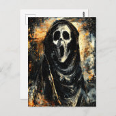 Horror Halloween Scream Spooky Seizoen Briefkaart (Voorkant / Achterkant)