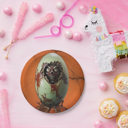 Horror Hatching Papieren Bordje (Feest)