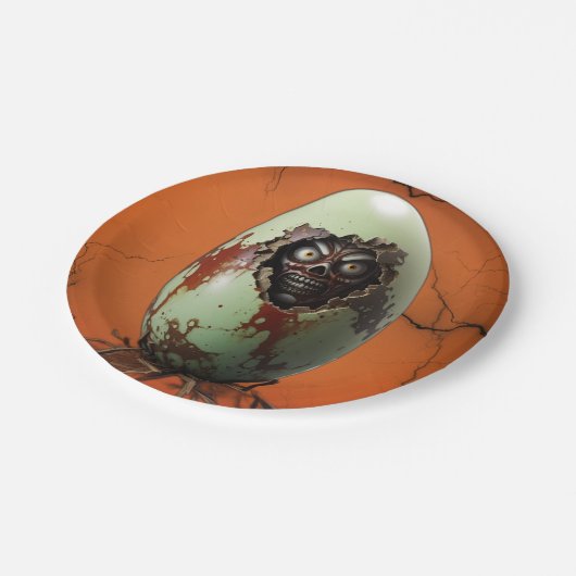 Horror Hatching Papieren Bordje (Gekanteld)