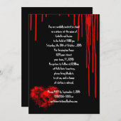 Horror Heart Skull Gothic Weddenschap Kaart (Voorkant / Achterkant)