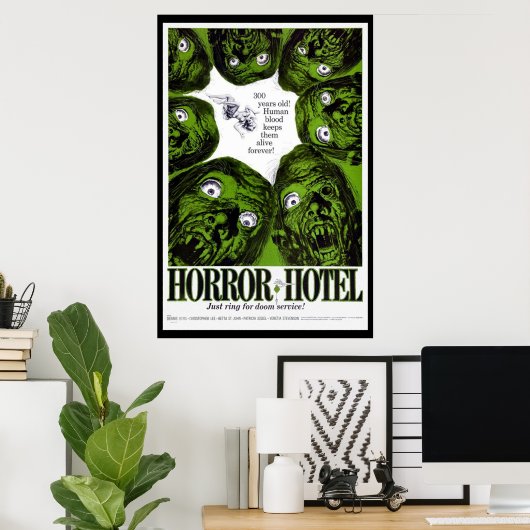 HORROR HOTEL POSTER (Thuiskantoor)