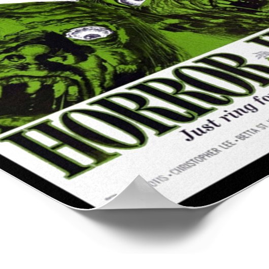 HORROR HOTEL POSTER (Hoek)