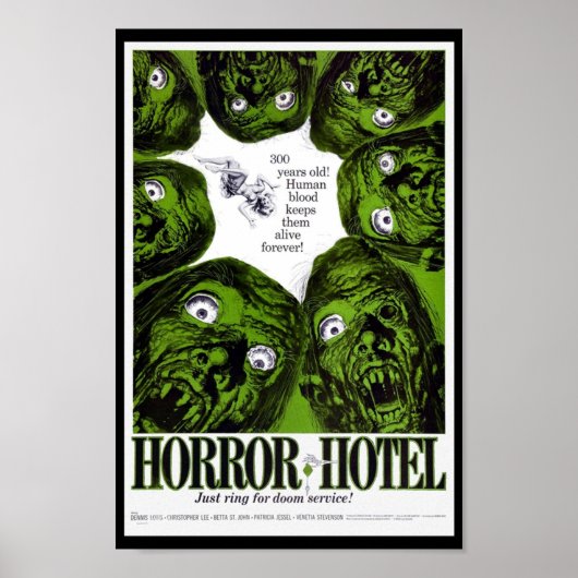 HORROR HOTEL POSTER (Voorkant)
