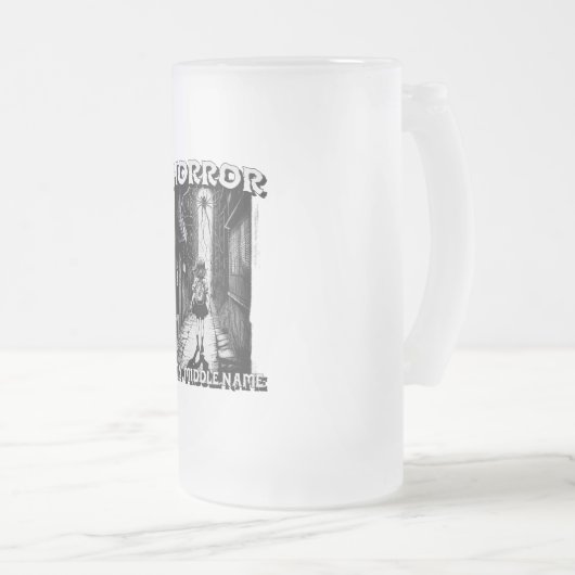 Horror is mijn tweede naam matglas bierpul (Voorkant rechts)