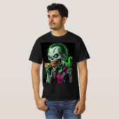 Horror Joker Zombie: Feed Me Flesh T-shirt (Voorkant volledig)