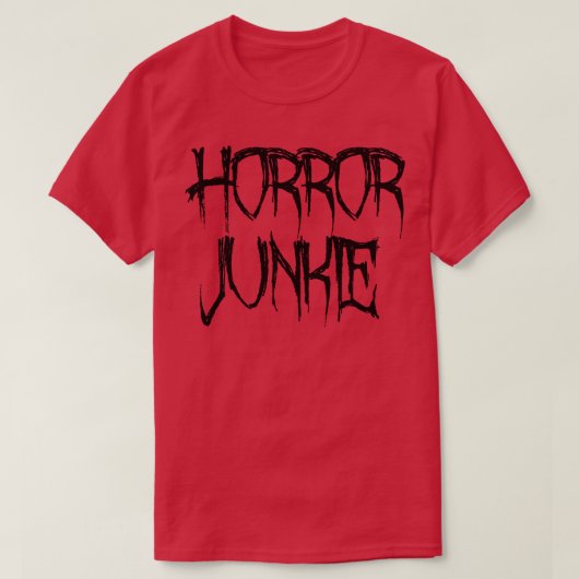 Horror Junkie T-shirt (Design voorkant)