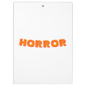 Horror Klembord (Achterkant)