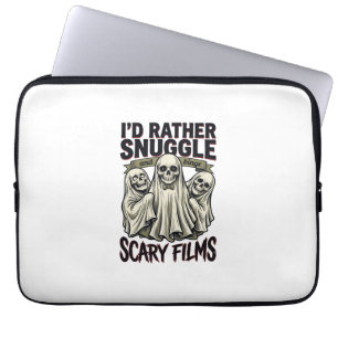 Horror Knuffel Shirt Grappige Schedel Geest Film N Laptop Sleeve