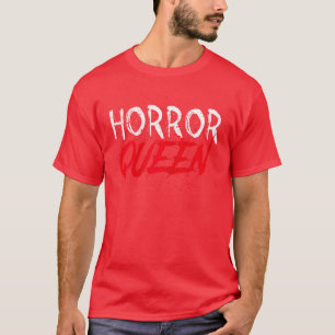 Horror Koningin Meisje Vrouwen Griezelige Verschri T-shirt