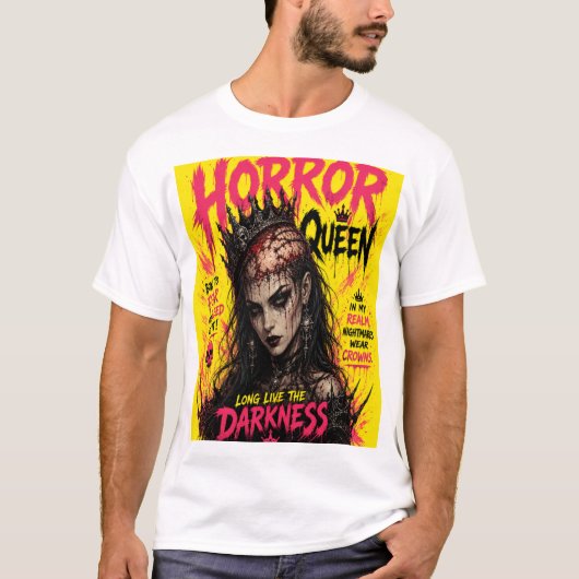Horror koningin  t-shirt (Voorkant)