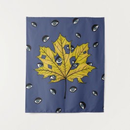 Horror Leaf Creepy Botanical Art Wandkleed