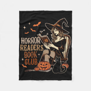 Horror lezen Spooky Vibes Bookish Horror Lezers Fleece Deken