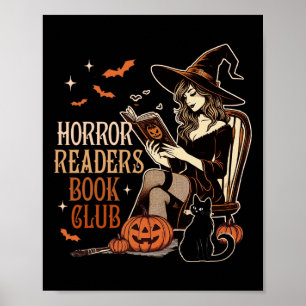 Horror lezen Spooky Vibes Bookish Horror Lezers Poster
