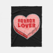 Horror Lover Candy Heart Valentines Day Halloween  Fleece Deken (Voorkant)