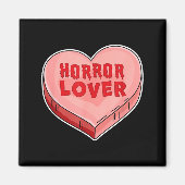 Horror Lover Candy Heart Valentines Day Halloween  Magneet (Voorkant)