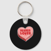 Horror Lover Candy Heart Valentines Day Halloween  Sleutelhanger (Voorkant)